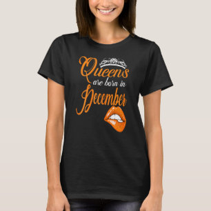 Camiseta Las Mujeres Queens Nacieron En Diciembre Capricorn