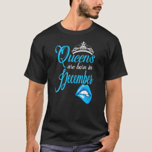Camiseta Las Mujeres Queens Nacieron En Diciembre Capricorn