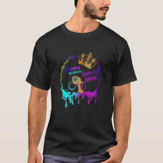 Camiseta Las Mujeres Queens Nacieron En Septiembre De 1986