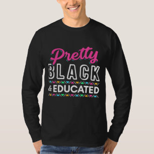 Camiseta Las Mujeres Regalan Bonito Negra Y Africano Educad