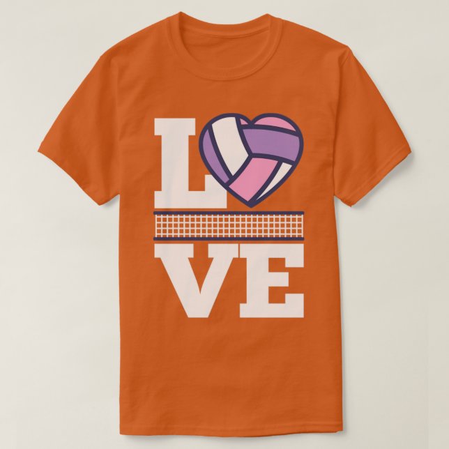 Camiseta Las mujeres regalos de voleibol Chicas de impresió (Diseño del anverso)