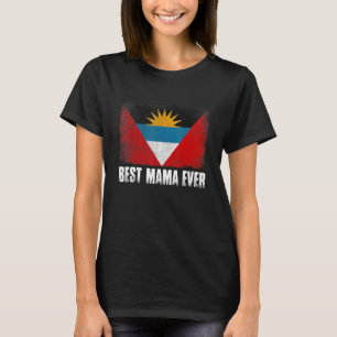 Camiseta Las Mujeres Retro Antigua Y Barbuda Bandera Mejor 
