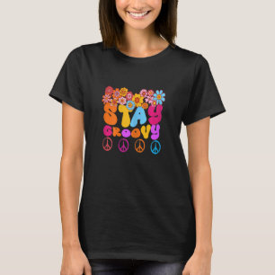 Camiseta Las mujeres retro de los años 70 de paz se quedan
