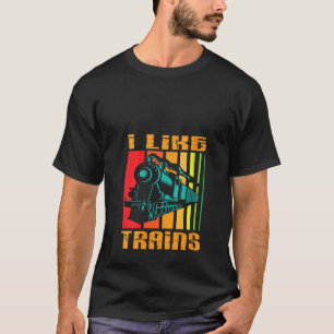 Camiseta Las Mujeres Retro Me Gusta Los Trenes Modelo Locom