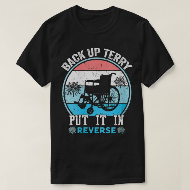 Camiseta Las mujeres retro retroceden Terry Back It Up Terr (Diseño del anverso)