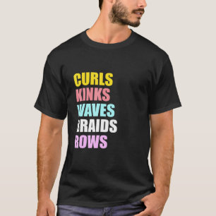 Camiseta Las mujeres riñen el abatimiento de las olas de la