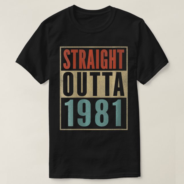Camiseta Las mujeres salieron directamente de 1981 Graciosa (Diseño del anverso)