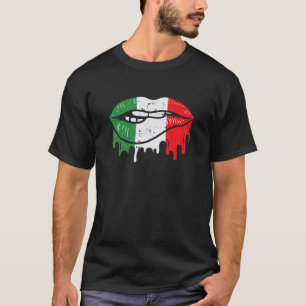 Camiseta Las mujeres se deslizan con la bandera mexicana sa
