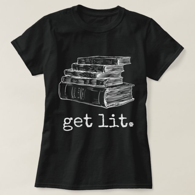 Camiseta Las mujeres se iluminan con libros Gracioso meme V (Diseño del anverso)