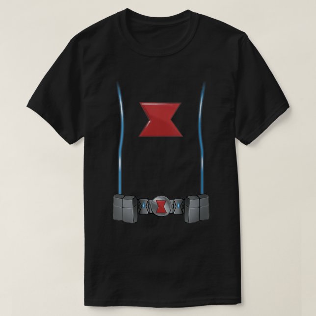 Camiseta Las mujeres se maravillan negro viuda disfraz Hall (Diseño del anverso)