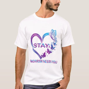 Camiseta Las mujeres se quedan mañana y necesitan tu preven
