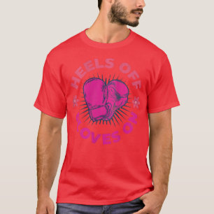 Camiseta Las Mujeres Se Talan De Los Guantes En El Fun Kick
