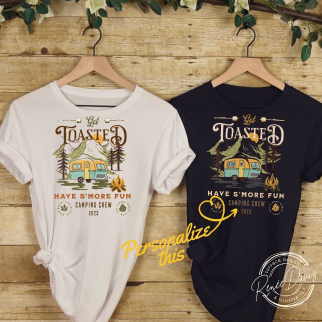 Camiseta Las mujeres se tosan y se divierten acampando fami (Subido por el creador)