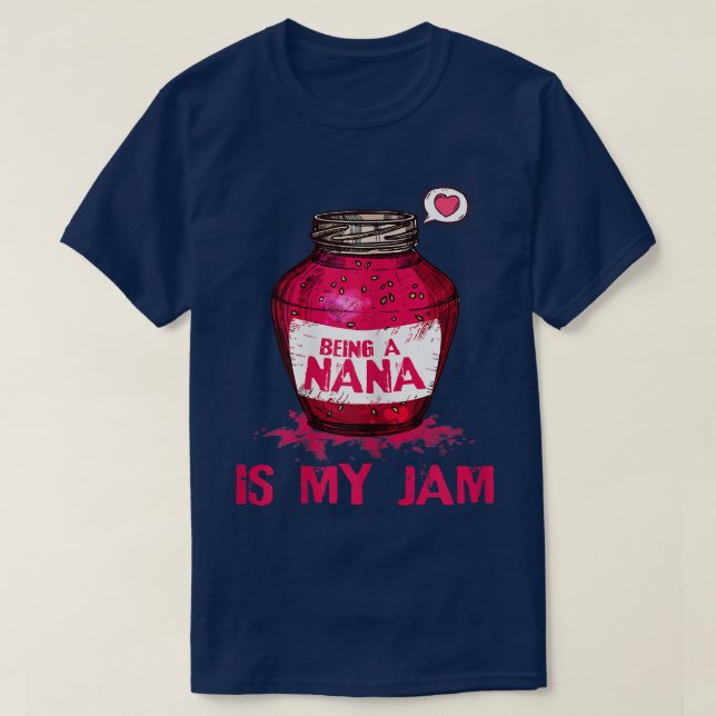 Camiseta Las Mujeres Ser Nana Es Mi Jam Abuela Gracia (Diseño del anverso)