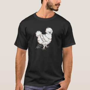 Camiseta Las Mujeres Silkie Mama Artwork Para Una Mamá Silk