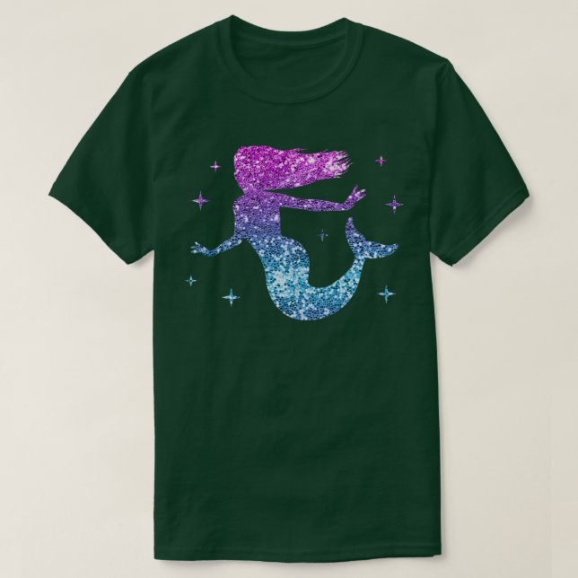 Camiseta Las mujeres sirvientas Chicas dan a la sirena Purp (Diseño del anverso)