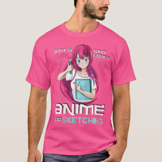 Camiseta Las Mujeres Solamente Una Chica Que Ama El Ánime Y