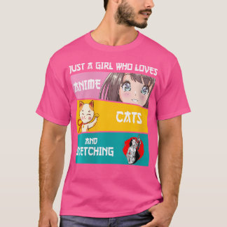 Camiseta Las Mujeres Solamente Una Chica Que Ama Los Gatos
