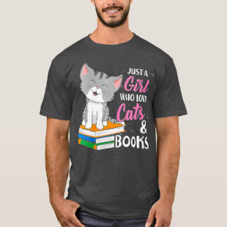 Camiseta Las Mujeres Solamente Una Chica Que Ama Los Gatos 