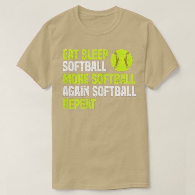 Camiseta Las mujeres son divertidas comiendo softball de su (Diseño del anverso)