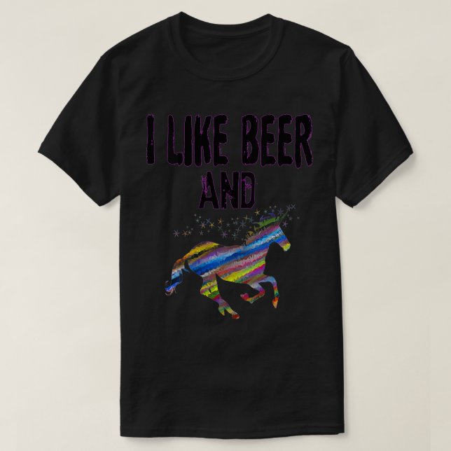 Camiseta Las Mujeres Son Graciosas Y Me Gusta La Cerveza Y  (Diseño del anverso)