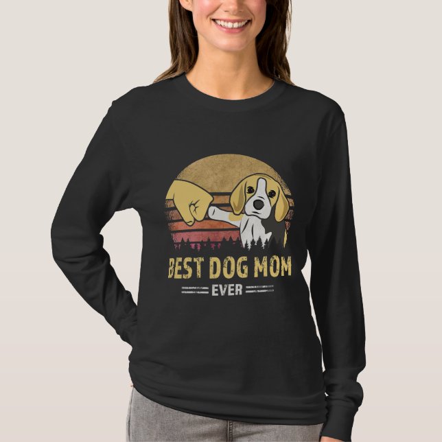 Camiseta Las mujeres son las mejores Beagle Mom del mejor r (Anverso)