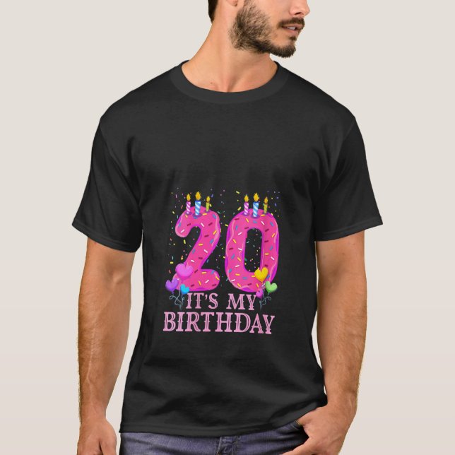 Camiseta Las mujeres son mi dulce cumpleaños número 20 (Anverso)