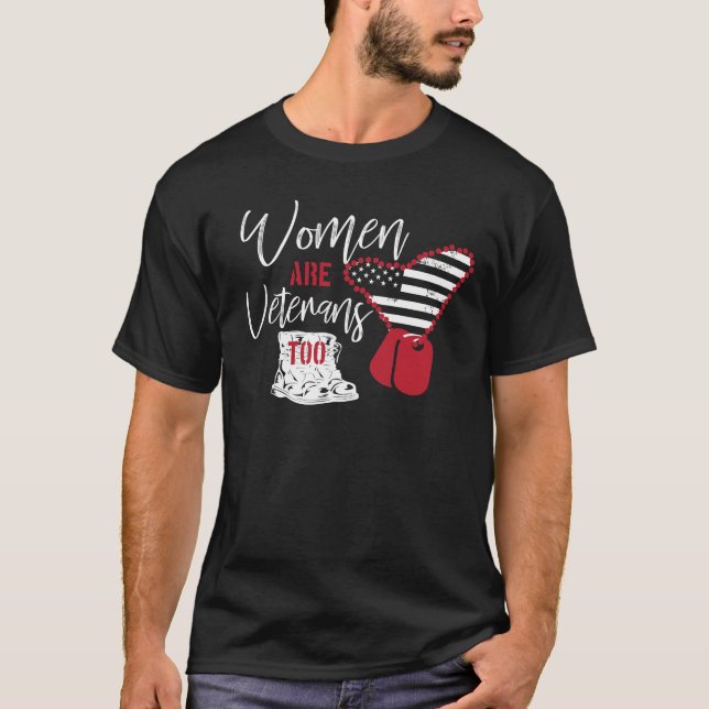 Camiseta Las mujeres son placa de identificación de la (Anverso)