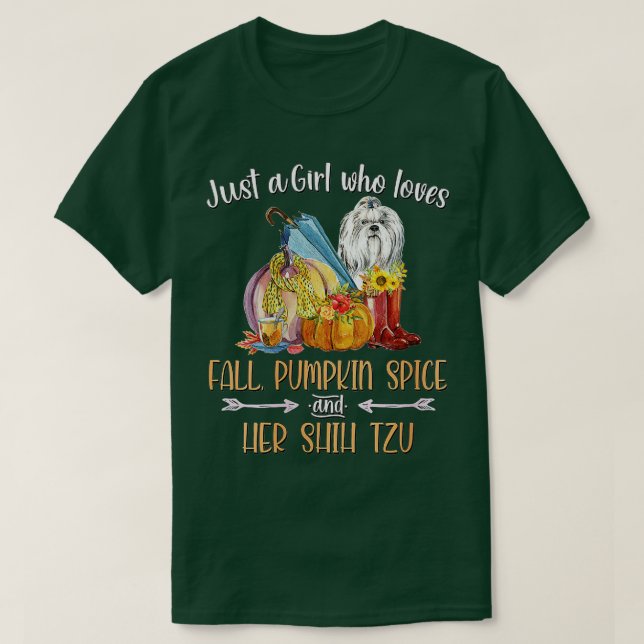 Camiseta Las mujeres son sólo una Chica que ama el calabaza (Diseño del anverso)