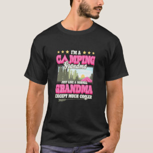 Camiseta Las Mujeres Soy Una Abuela Camping Como Una Gran N