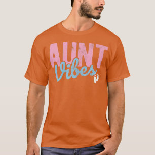 Camiseta Las Mujeres Tía Vibes Bebé Revelan Embarazo Gen