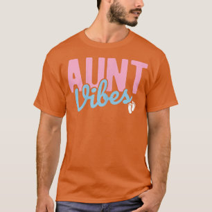 Camiseta Las Mujeres Tía Vibes Bebé Revelan Embarazo Gen