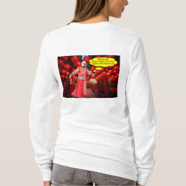 Camiseta las mujeres tienen tee. Feliz Año Nuevo Chino. pan