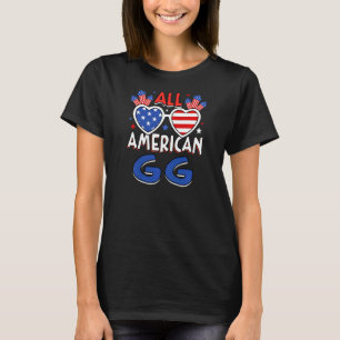 Camiseta Las Mujeres Todas La Bandera Estadounidense Gg 4 D