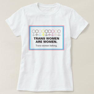 Camiseta Las Mujeres Trans Son Mujeres Símbolo De Palo Figu