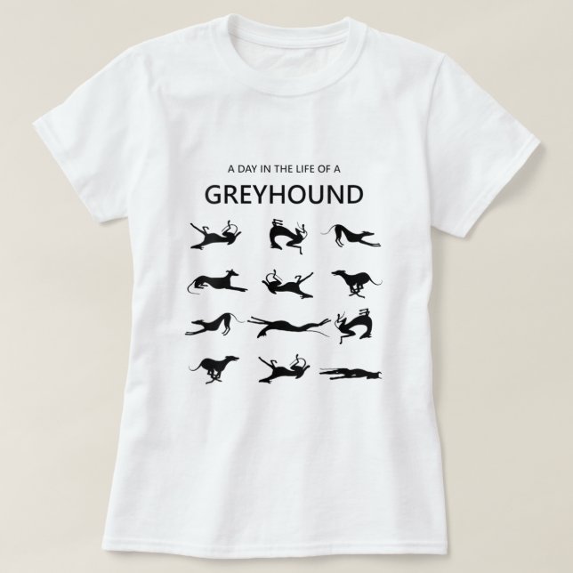 Camiseta Las mujeres un día en la vida de un VNeck de Greyh (Diseño del anverso)