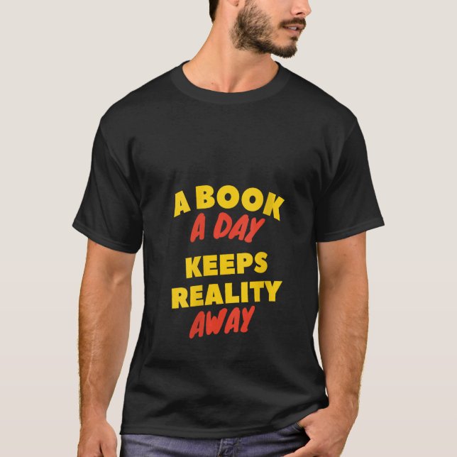 Camiseta Las mujeres un libro al día mantiene la realidad l (Anverso)