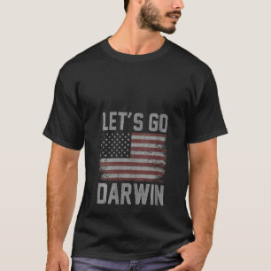 Camiseta Las mujeres vamos a Darwin, la bandera de EEUU vam