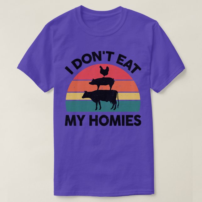 Camiseta Las mujeres vegan que no me como a mis hogares der (Diseño del anverso)