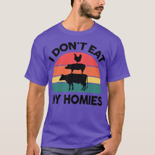 Camiseta Las mujeres vegan que no me como a mis hogares der