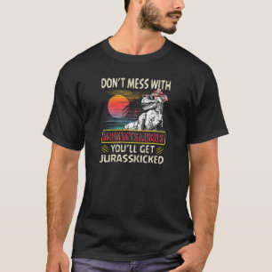 Camiseta Las mujeres vendavales Mommysaurus Retro Dinosauri