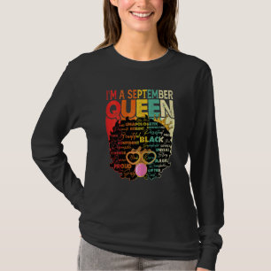Camiseta Las mujeres ventilaron Melanin Afro Setiembre Rein