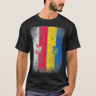 Camiseta Las mujeres vintage Polonia Ucrania La fiesta pola