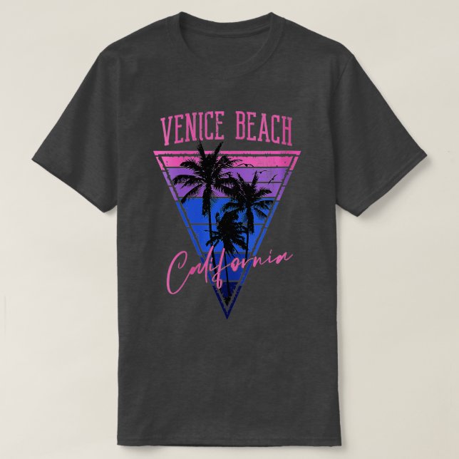 Camiseta Las mujeres viven mal en Venecia Beach California (Diseño del anverso)