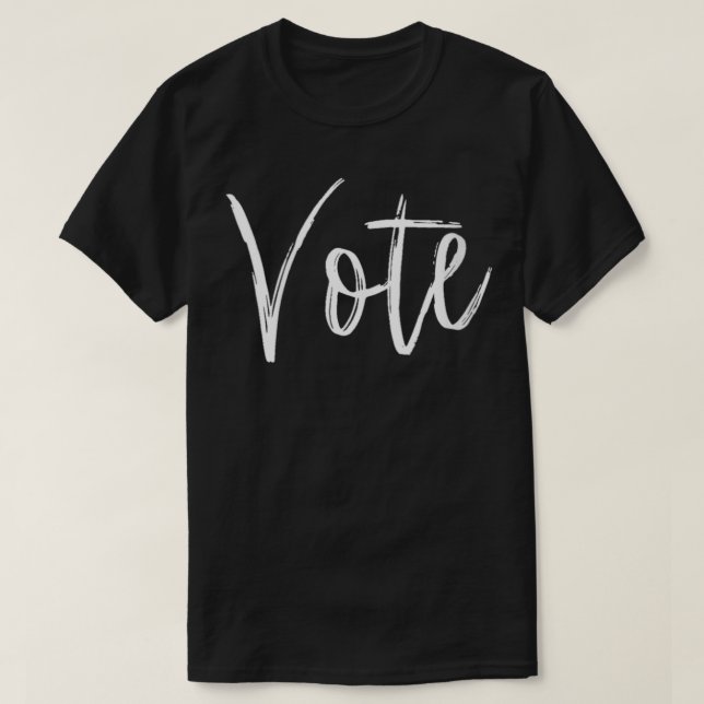 Camiseta Las mujeres votan Dejen oír su voz y VOTEN VNeck (Diseño del anverso)