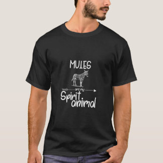 Camiseta Las Mulas Son Mi Regalo Animal De Espíritu Para Lo