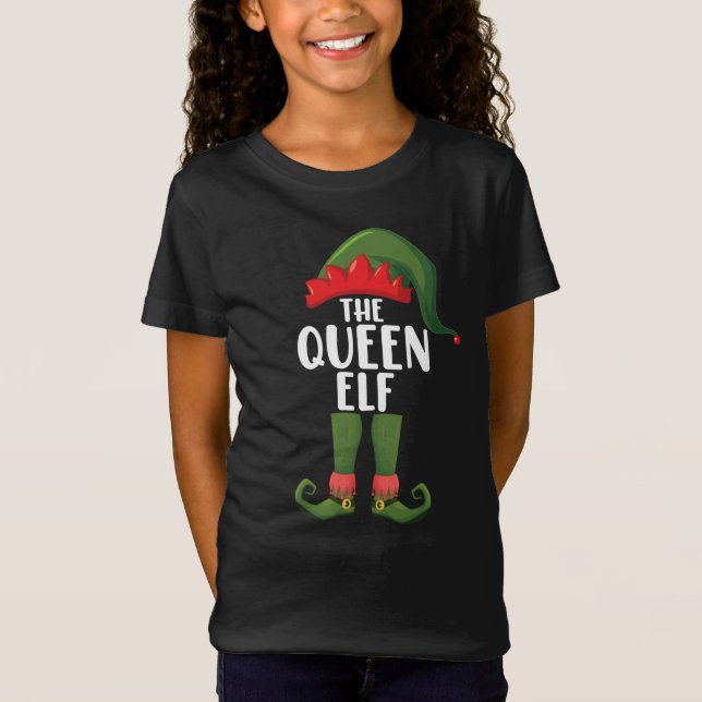 Camiseta Las Navidades familiares de Elf Queen (Anverso)