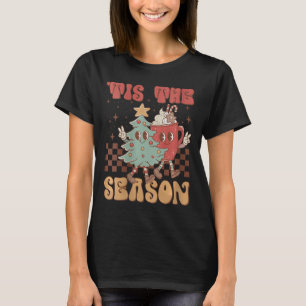 Camiseta Las Navidades Retro De La Temporada Navidades De T
