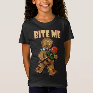 Camiseta las navidades vintage me muerden el pan de jengibr