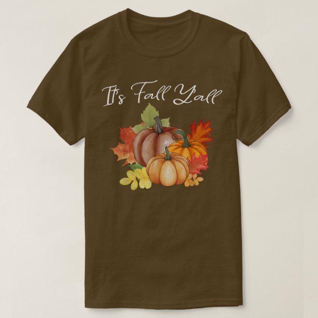 Camiseta Las niñas del otoño de la calabaza otoñal (Diseño del anverso)